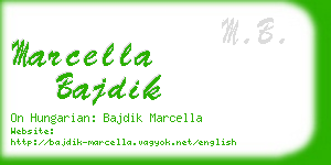 marcella bajdik business card
